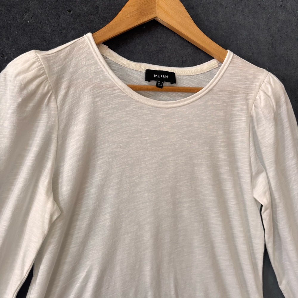 ME+EM Ruched Cuff Long Sleeve Top – Women’s Sz US 2 - Picture 4 of 9